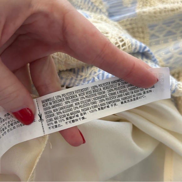 English Factory Crochet Patchwork Sleeveless Midi Dress - Picture 6 of 6